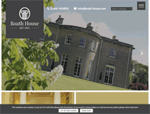 Tablet Screenshot of boath-house.com